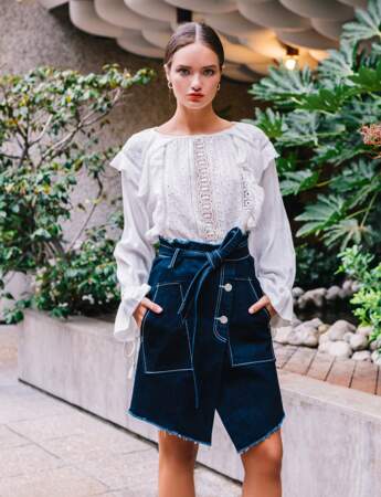 Jupe tendance : la jupe en jean symétrique