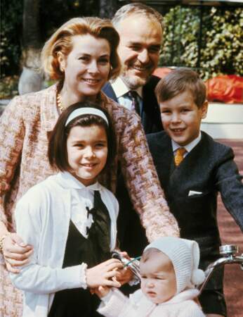 Grace Kelly et sa petite famille en avril 1966