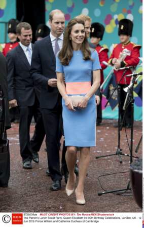 Kate Middleton en robe color block