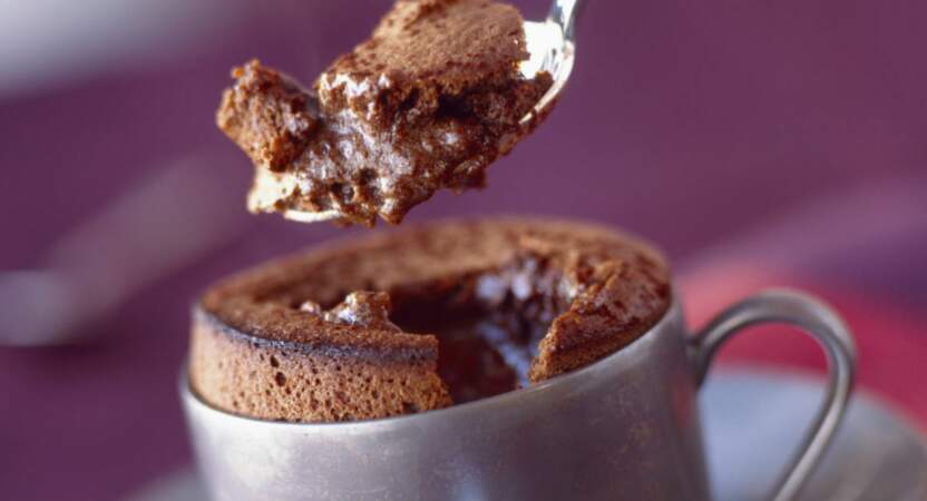 Mugcake au cacao sans oeuf