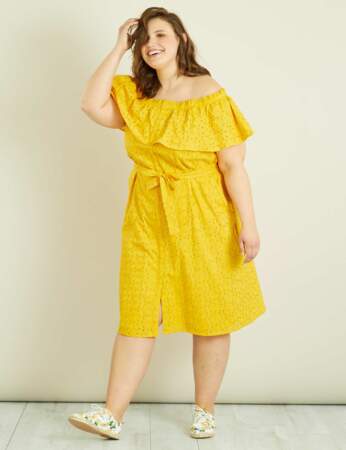 Mode grande taille : la robe jaune
