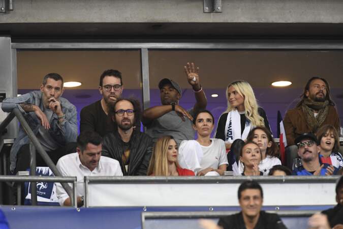Thomas Bangalter et Élodie Bouchez au Stade de France pour soutenir les Bleus 
