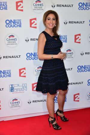 Léa Salamé à l'enregistrement d'"On n'est pas couché" à Cannes le 18 mai 2016.