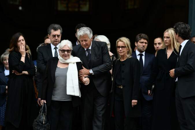 Line Renaud, Pierre Dhostel et Carole Bellemare à l'Eglise Saint-Roch à Paris le 31 Mai