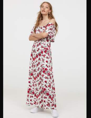 La robe longue à fleurs de H&M
