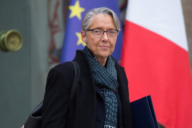 Elisabeth Borne, Sortie du conseil des ministres du 6 février 2019, au palais de l'Elysée à Paris.