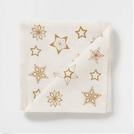 Serviettes en papier motifs étoiles