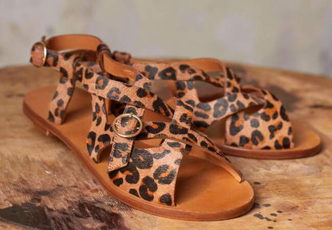 Tendance sandale et nu-pied : la plus léopard