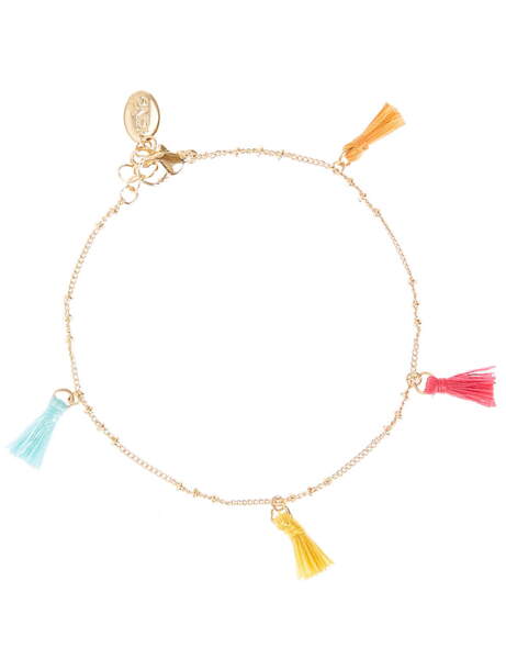 Collier Trois Pompons Rosantica - Neuf Sans Emballage - Bijou Fantaisie Tendance Et Ludique