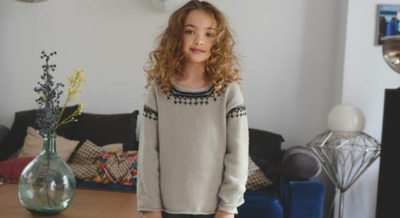 Un pull enfant original au tricot
