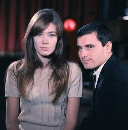 Françoise Hardy et le chanteur italien Edoardo Vianello en février 1966.