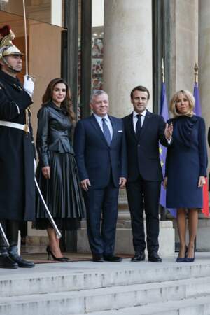Brigitte Macron et Rania de Jordanie, rencontre de deux icônes mode ultra-élégantes et glamour à Paris
