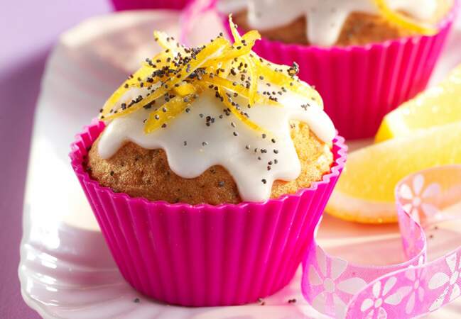 Cupcake citron pavot