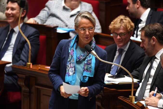 Elisabeth Borne - Séance de questions au gouvernement à l'Assemblée Nationale à Paris le 23 octobre 2018.