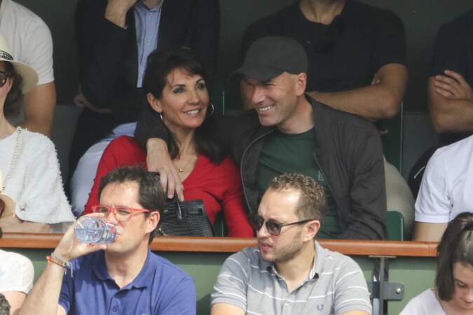 Zinédine Zidane et son épouse Véronique Zidane
