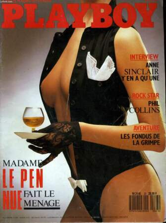 La première épouse de Jean-Marie Le Pen, Pierrette, fait scandale en posant pour le magazine en 1987