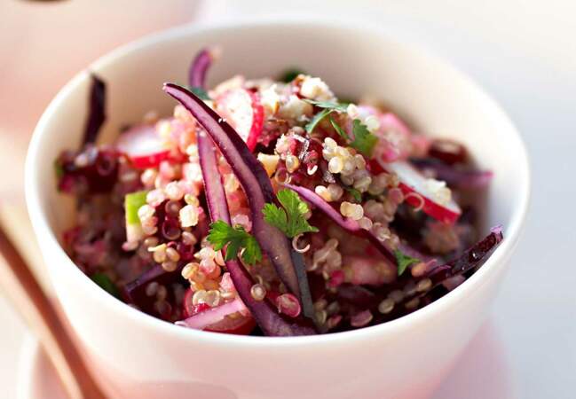 Salade rose au quinoa