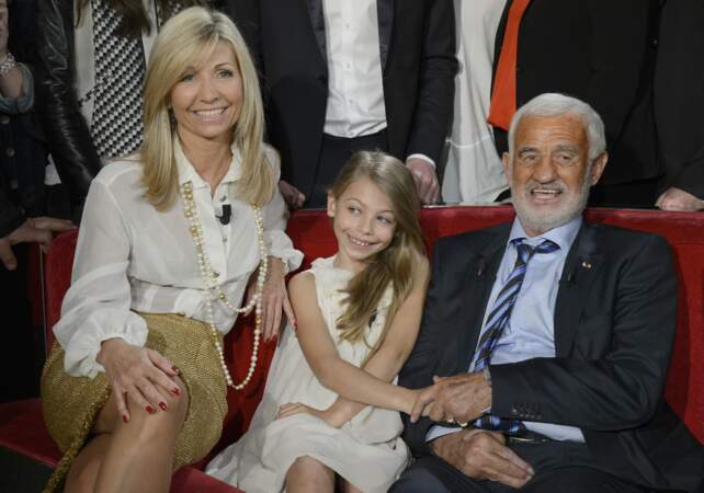 Jean-Paul Belmondo, Natty et leur fille Stella en 2013
