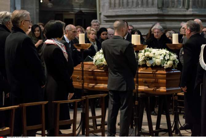 Funérailles du chanteur Michel Delpech, dans l'église Saint-Sulpice 