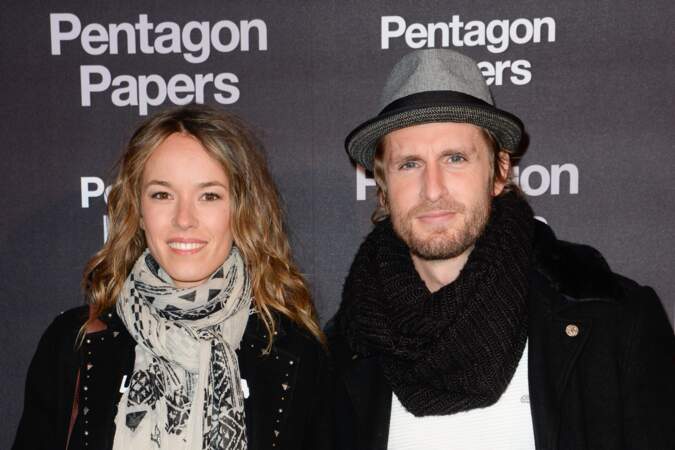 Philippe Lacheau et sa compagne Elodie Fontan à l'avant-première de "Pentagon Papers" le 13 janvier 2018.