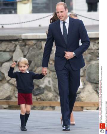 Le prince William et son fils George, 2016