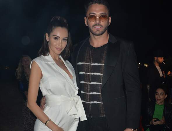 Nabilla et Thomas Vergara à l'after party "Magnum x Rita Ora" à Cannes, le 16 mai 2019.