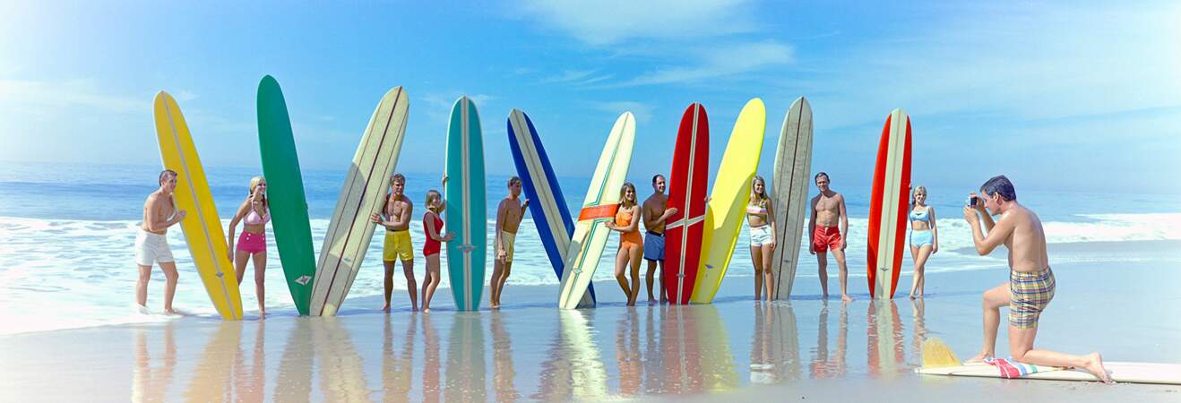Surfers And surfboards, 1966