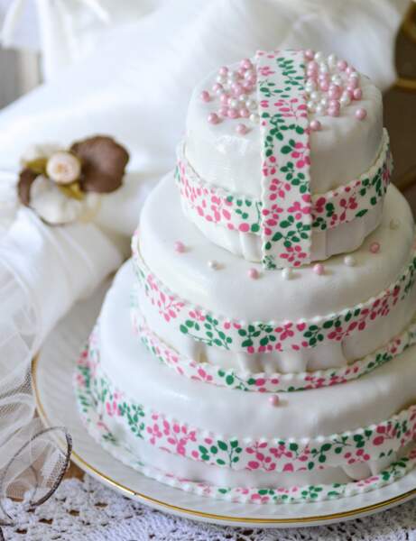 Le wedding cake floral