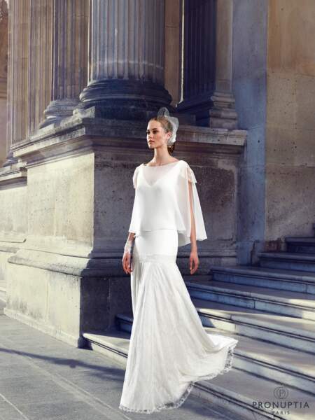 Mariage en hiver : Robe de mariée Baudelaire par Pronuptia
