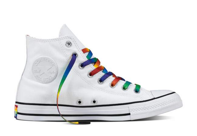 Converse pour la LGBTQ : la basket montante à lacets colorés