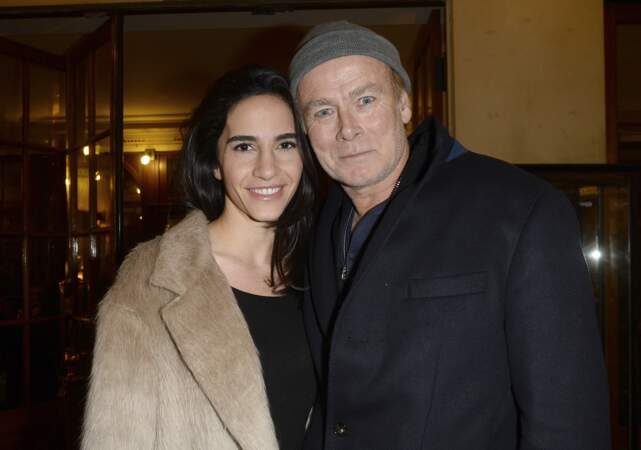 Franck Dubosc et sa femme Danièle à la générale de la pièce "Tout à refaire" à Paris le 8 février 2016.