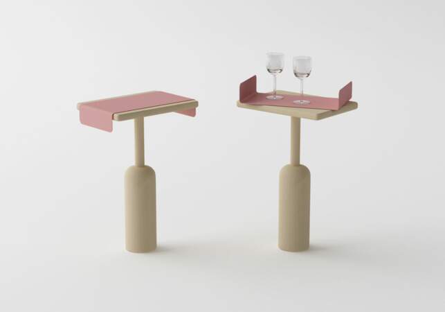 Table d'appoint au design minimaliste