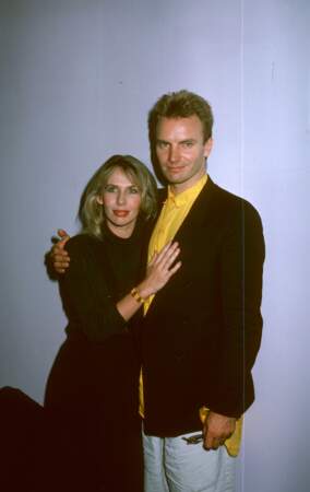 Le chanteur Sting et Trudie Styler...