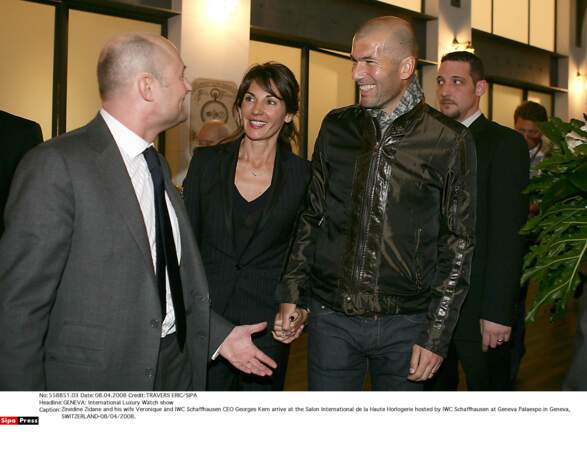 Zinédine Zidane et sa femme Véronique : 2008