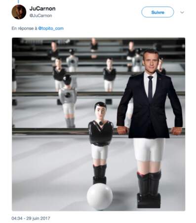 Détournement du portrait officiel d'Emmanuel Macron