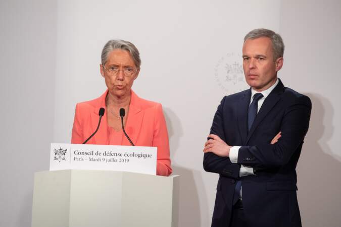 François de Rugy, ministre de la transition écologique et solidaire, et Elisabeth Borne, ministre des transports