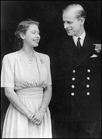 Elizabeth II et le prince Philip en 1947