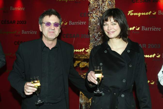 Daniel Auteuil et Marianne Denicourt à la 28ème cérémonie des César en 2003.