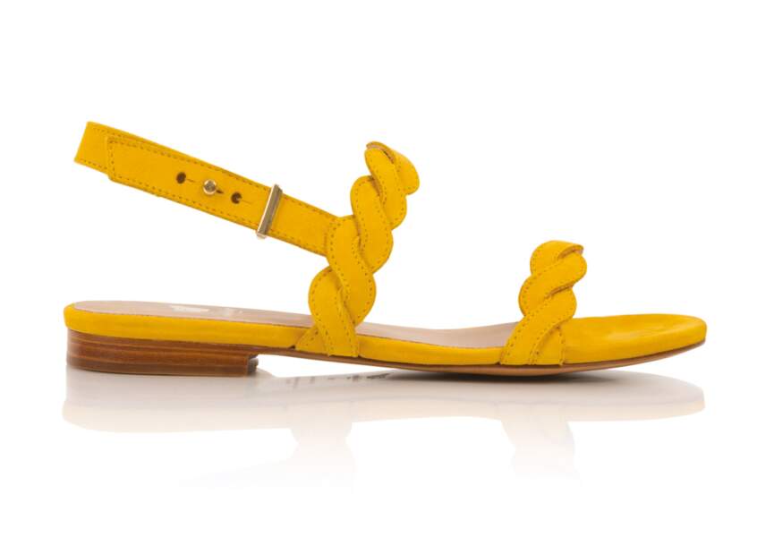 Sandales : jaune safran 