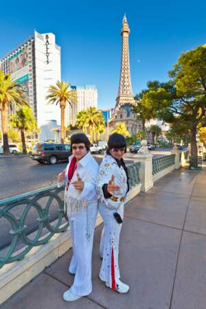  Les imitateurs d'Elvis sur le Strip.