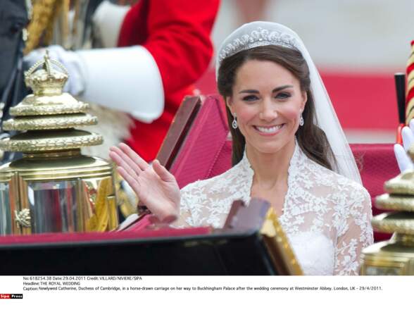 Kate Middleton à son mariage avec le prince William, le 29 avril 2011