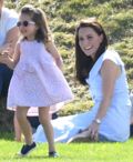 Les plus beaux looks de la princesse Charlotte : petite robe liberty rose poudrée