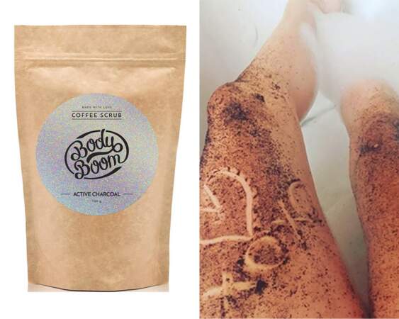 Coffee Scrub - Active Charcoal, Body Boom, sachet 100 g, prix indicatif : 10,99 €