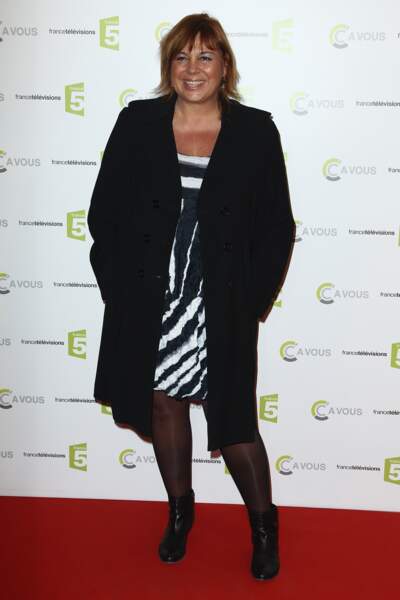 Michèle Bernier à la soirée de la 500ème de l'émission C à vous en 2012.