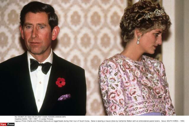 Le prince Charles et Lady Diana, 1992