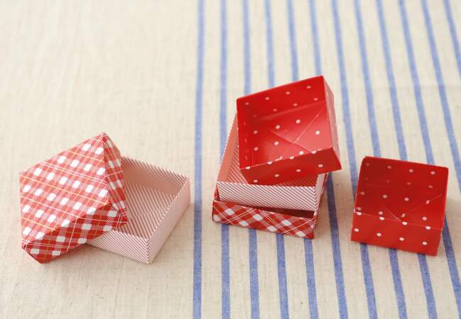Une boîte en origami