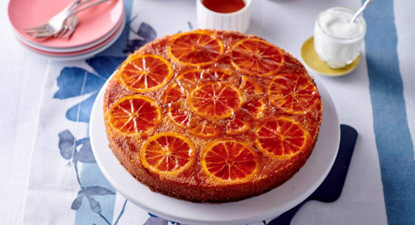 Gâteau renversé a l’orange sanguine