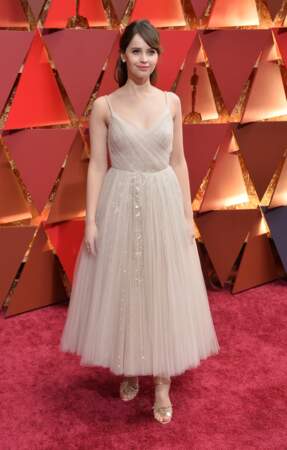 Oscars 2017 : Felicity Jones en robe Dior