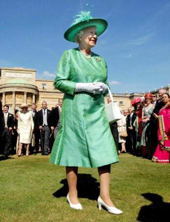 La robe verte de cérémonie de la reine Elizabeth II