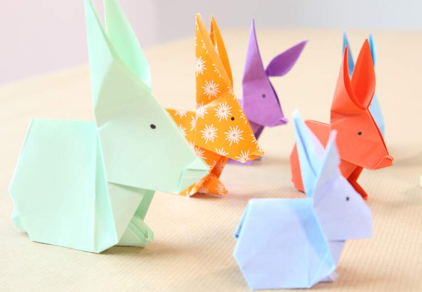 Des petits lapins en origami